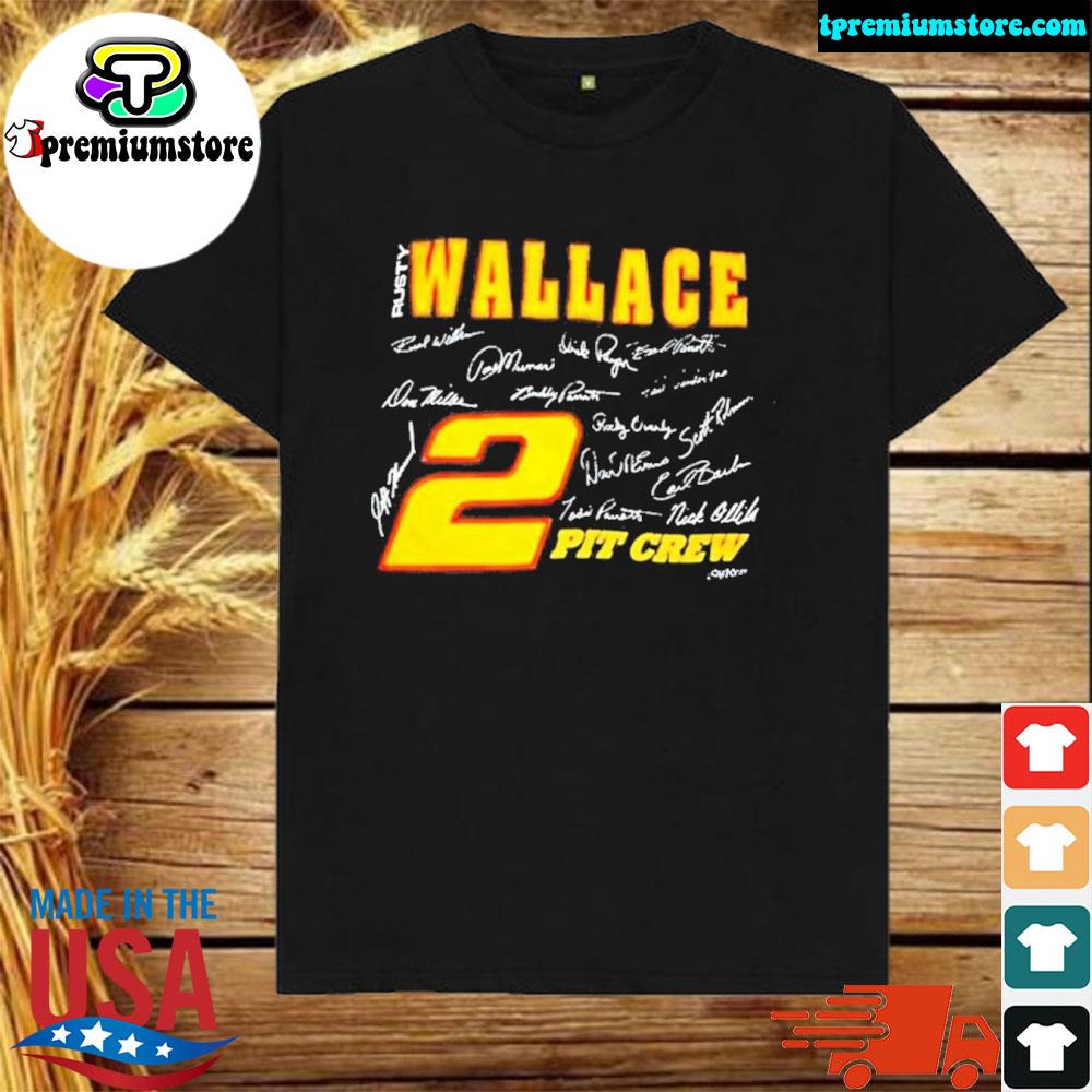 Official pit Crew Car Racing Rusty Wallace Shirt
