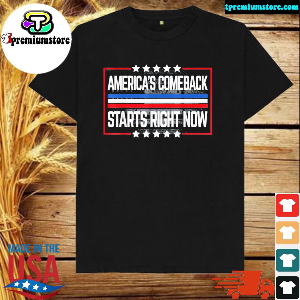 Official retro america's comeback starts right now support Trump 2024 shirt
