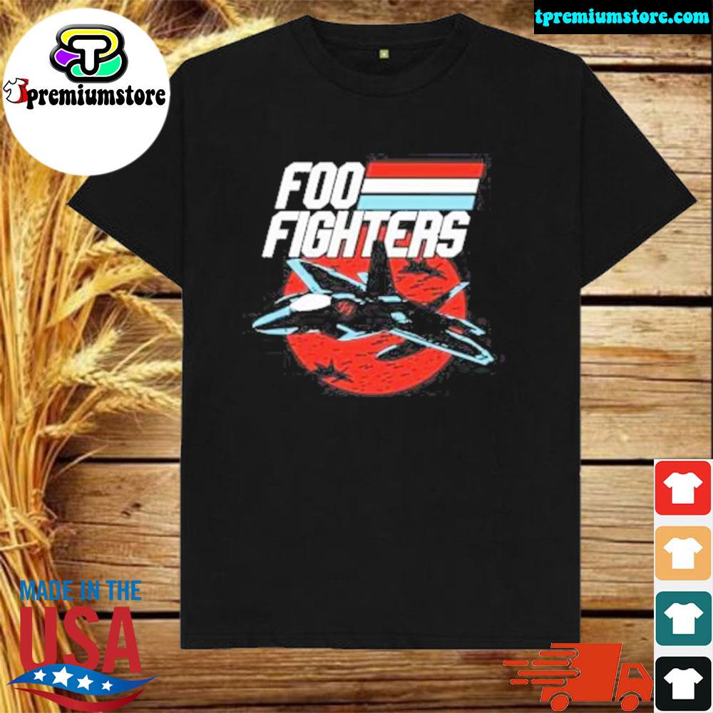 Official ryan pinesworth foofighters fighter jet shirt
