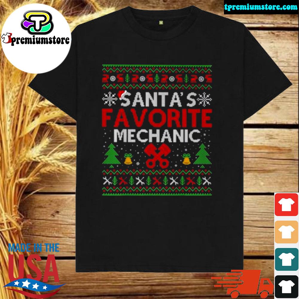 Official santa’s favorite mechanic 2022 ugly Christmas sweater