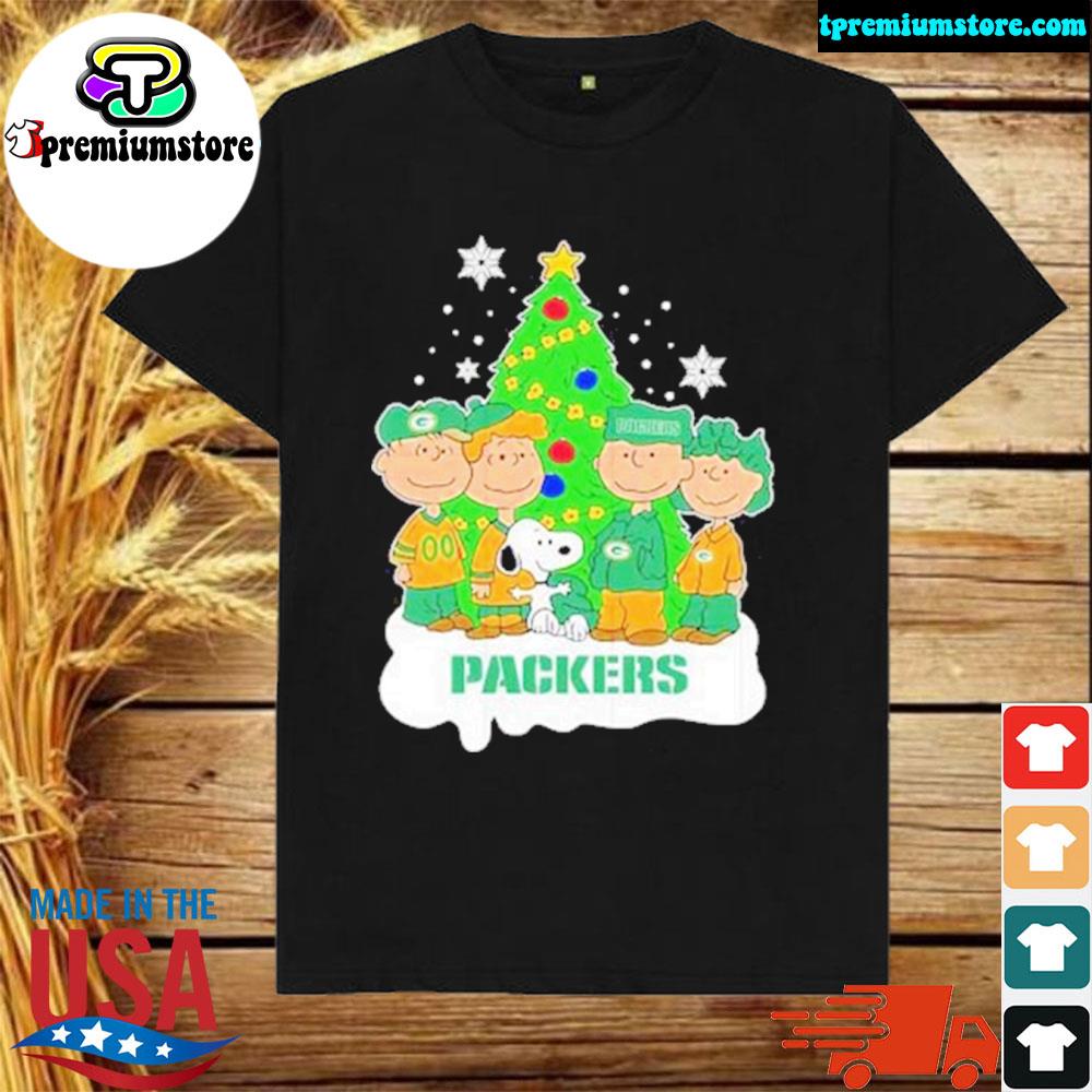 Official snoopy the Peanuts green bay packers Christmas T-shirt