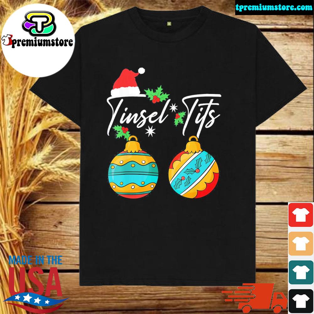 Official tinsel Tits Jingle Balls Funny Christmas Matching Couple T-Shirt