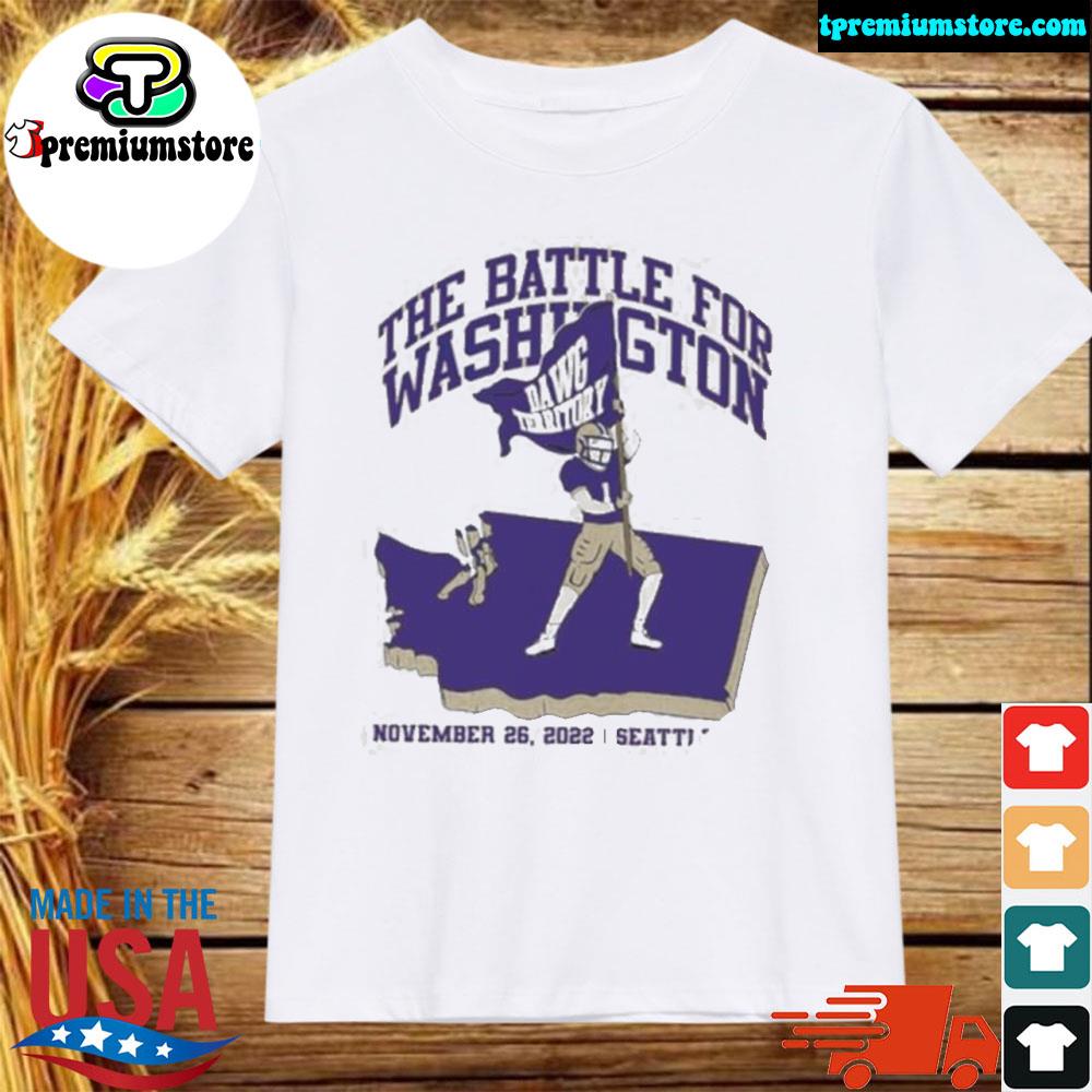 Official washington Huskies the battle for Washington DAWG Territory shirt