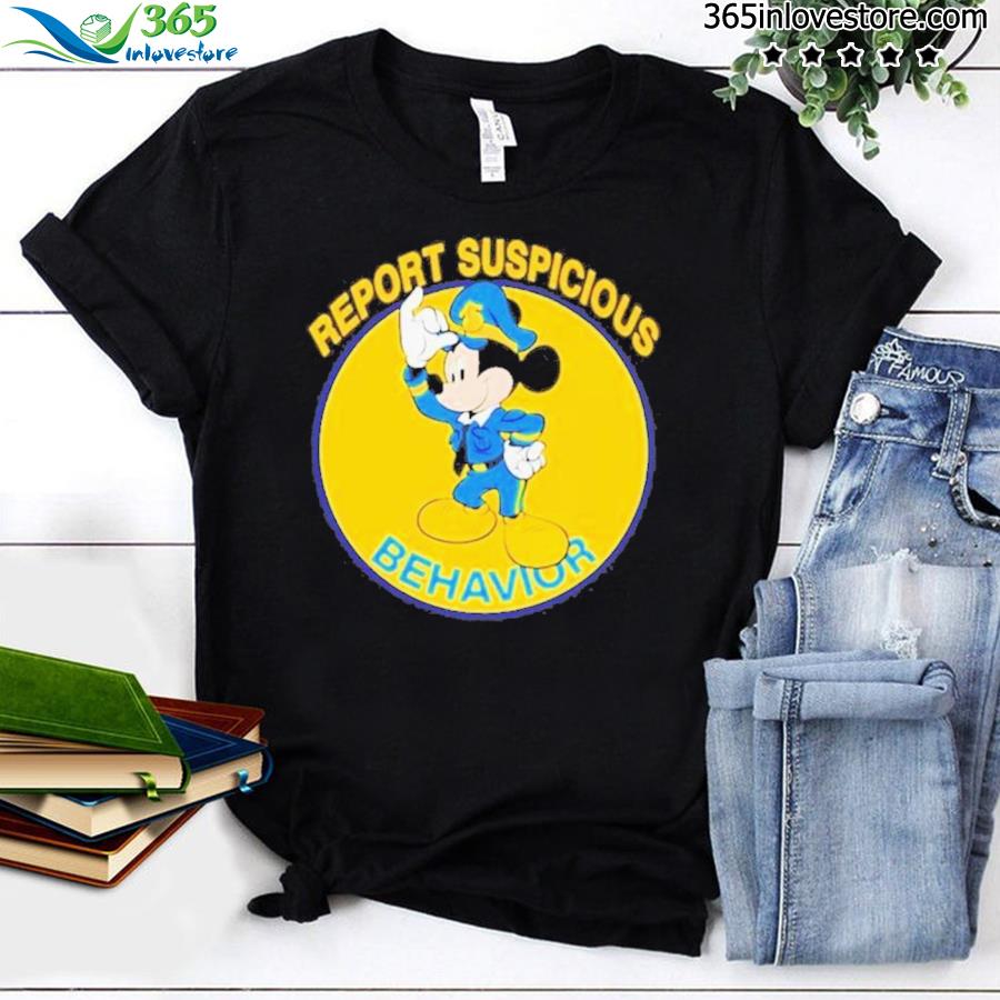 Mickey Report suspicious behavior T-Shirt
