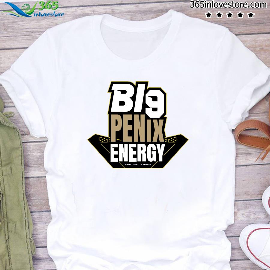 Official big penix energy simply seattle sports t-shirt