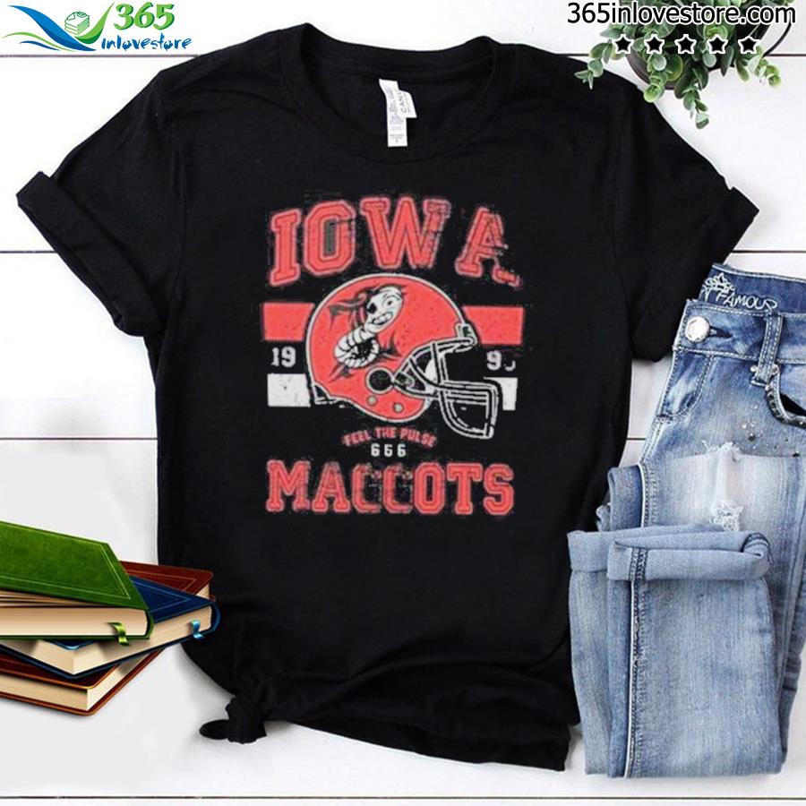 Distressed logo Football Iowa maggots shirt